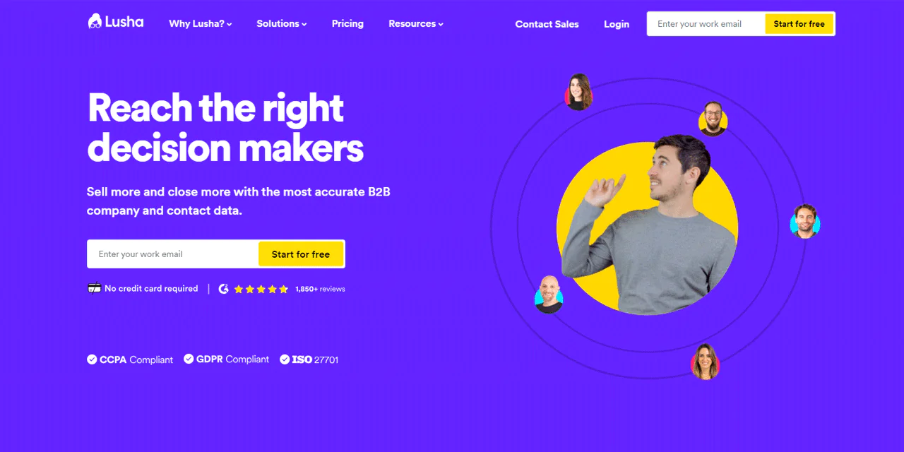 Lusha B2B Email List Provide