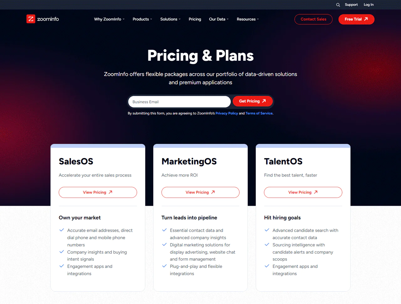 ZoomInfo Pricing and Plans